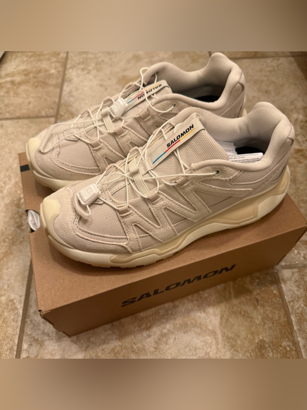Salomon XC Roam Leather Size 6 Almond Milk - Picture 10 of 17
